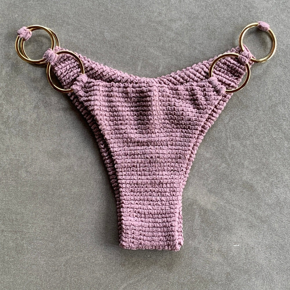 Lavender Mist Textured Luna Bikini Bottom