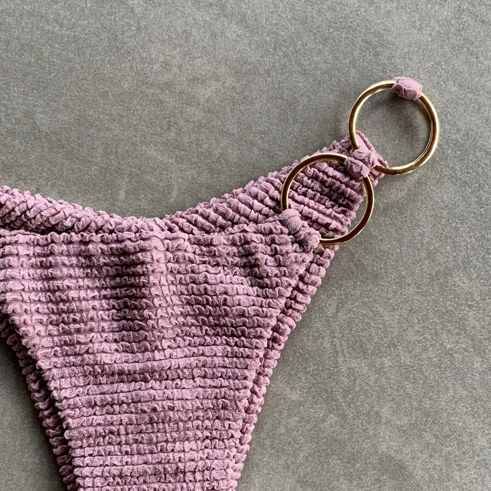 Lavender Mist Textured Luna Bikini Bottom