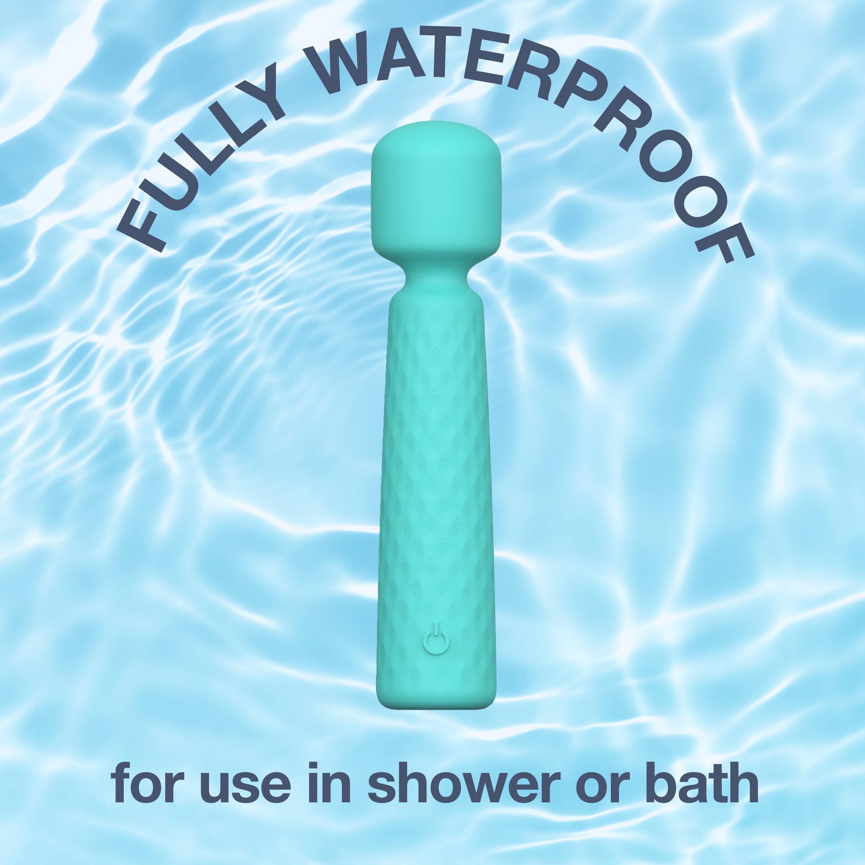 Vibrating Soft Touch Wand, 10 Vibration Settings, Waterproof