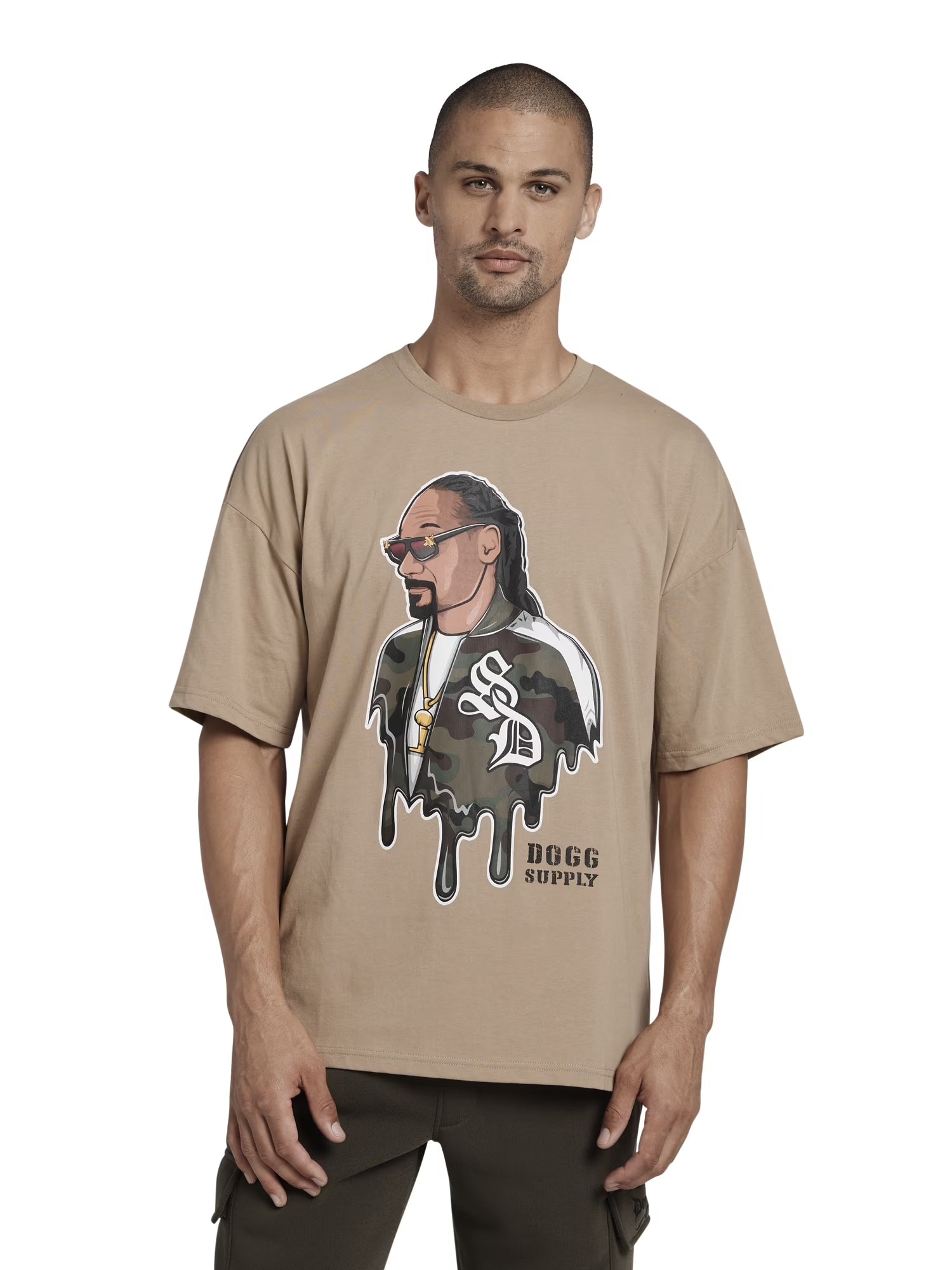by Snoop Dogg Men'S & Big Men'S Oversize Drop Shoulder Graphic T-Shirt, Sizes XS-3XL