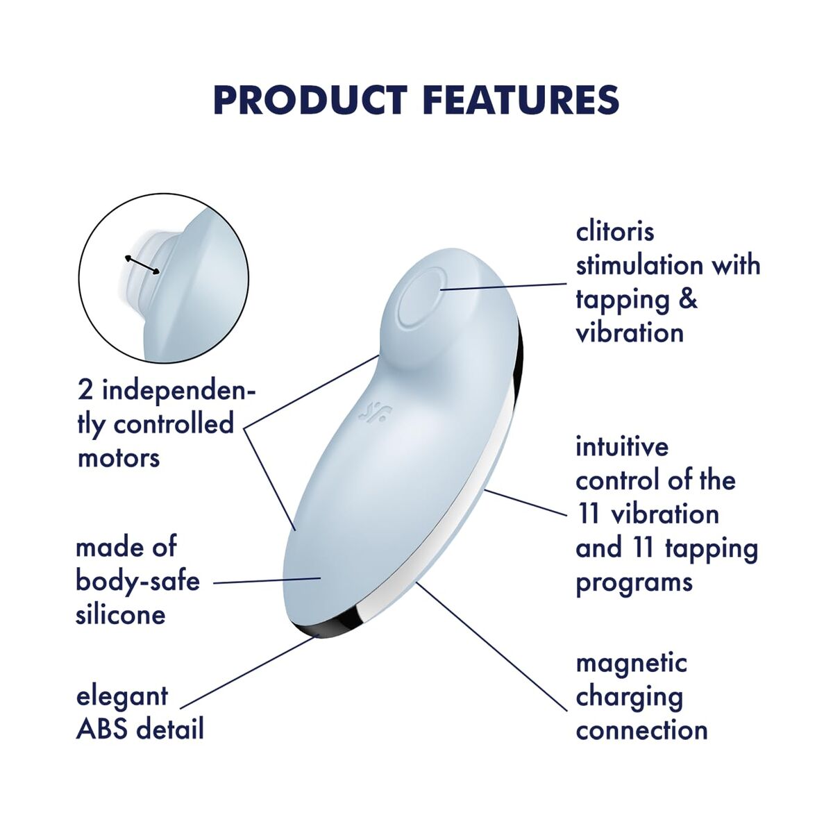 Erotic massager Satisfyer Blue