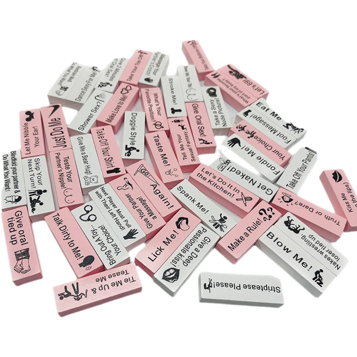 48Pc Sex Block Game for Adults Sex Toys Wooden Block Tower Game Couples Valentine Tumbling Tower Stacking Games SM Product