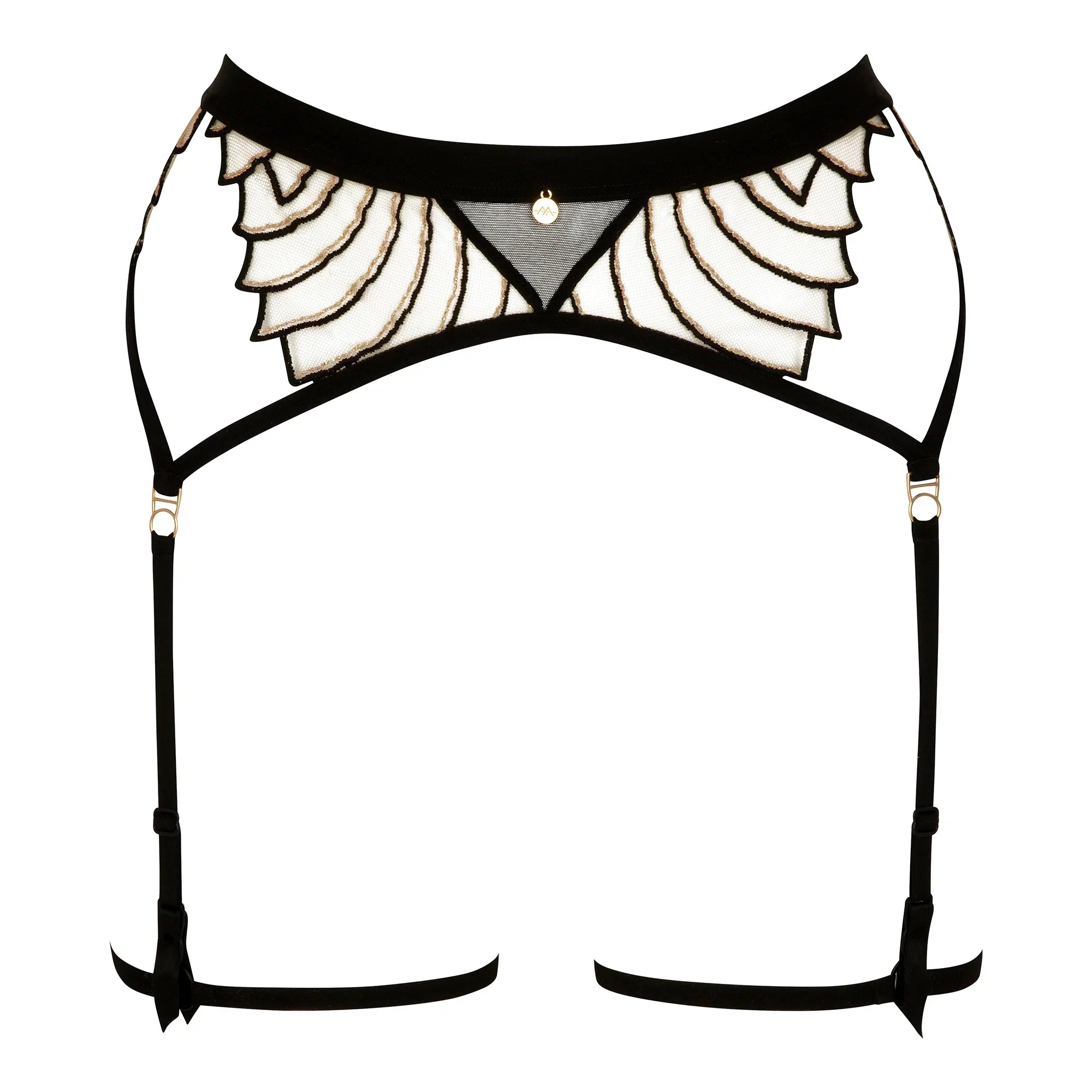 Sheer Mesh Garter Belt Atelier Amour Cosmic Dream