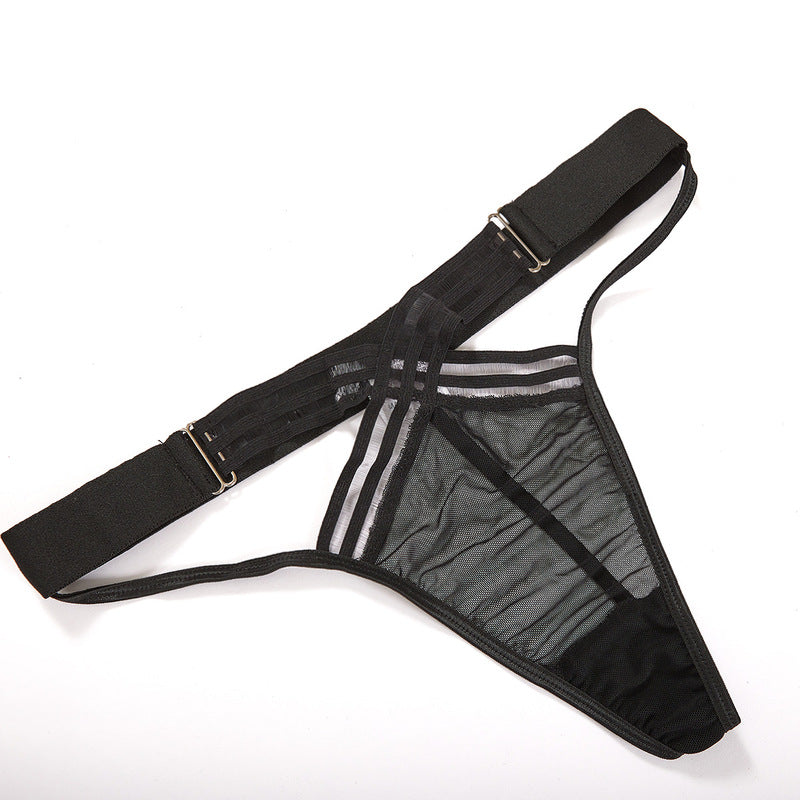 Black Bundled Erotic Lingerie Set-Panties View