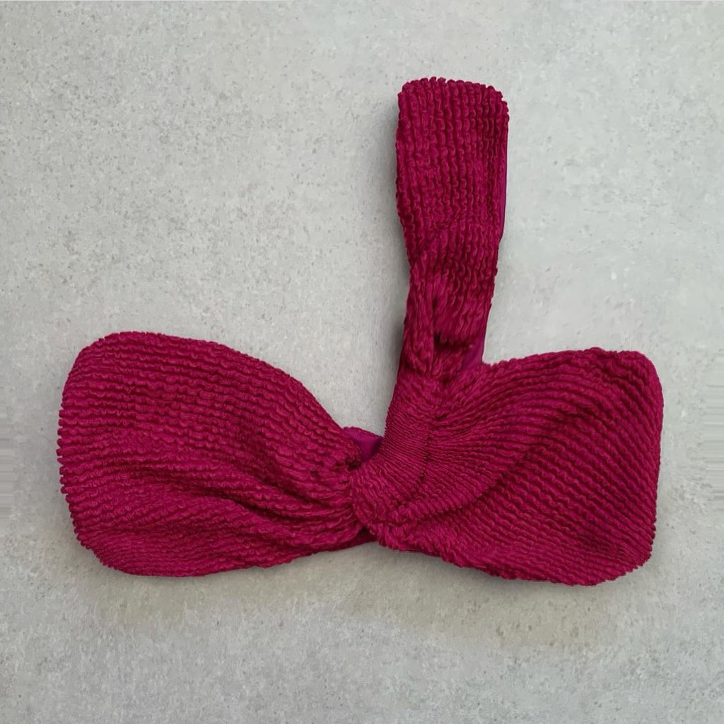 WineBerry Textured Greek Bikini Top