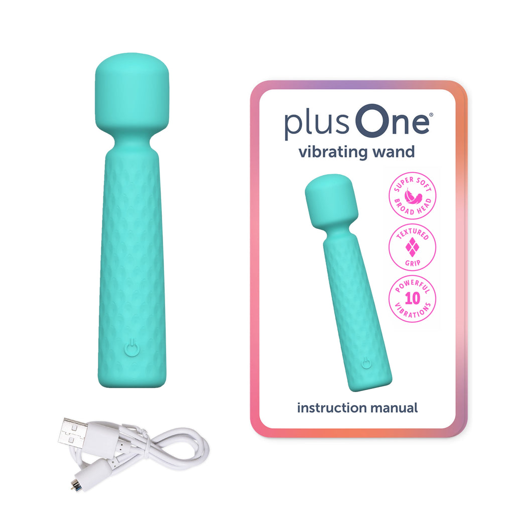 Vibrating Soft Touch Wand, 10 Vibration Settings, Waterproof