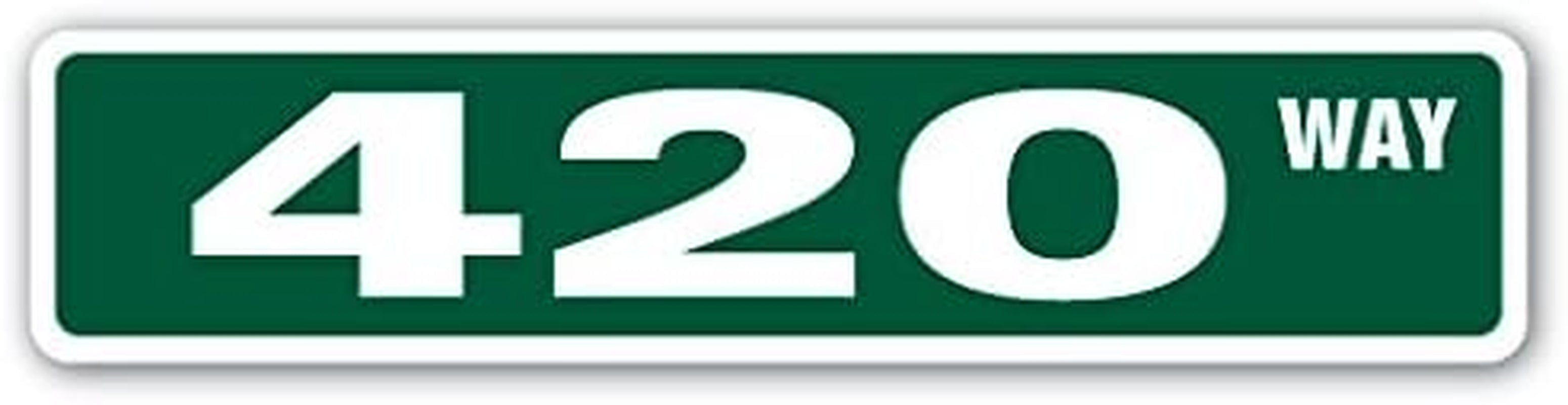 420 Street Sign | Indoor/Outdoor | 30" Wide