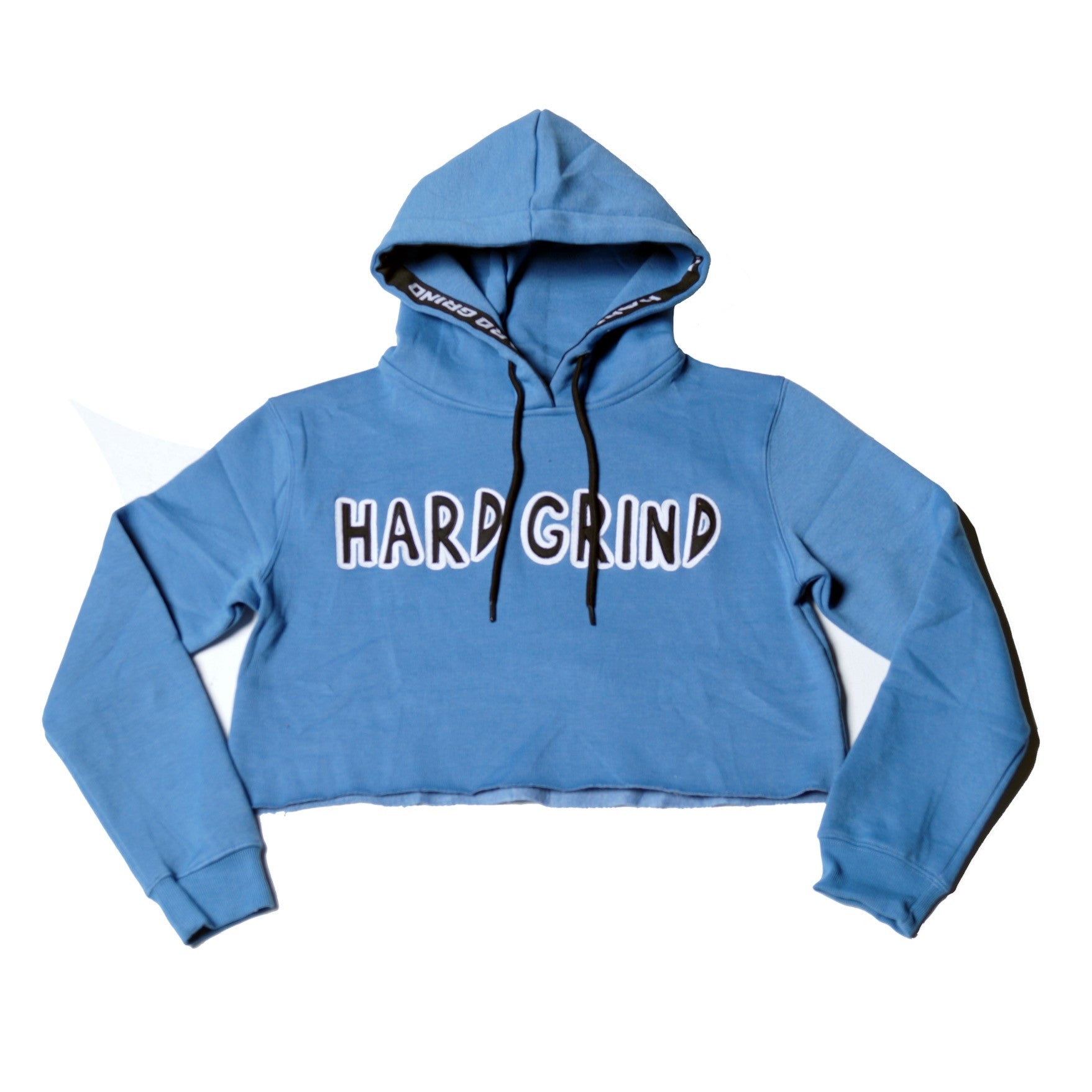 Womens HG Classic Crop Hoodie - Arctic Blue/Black/White