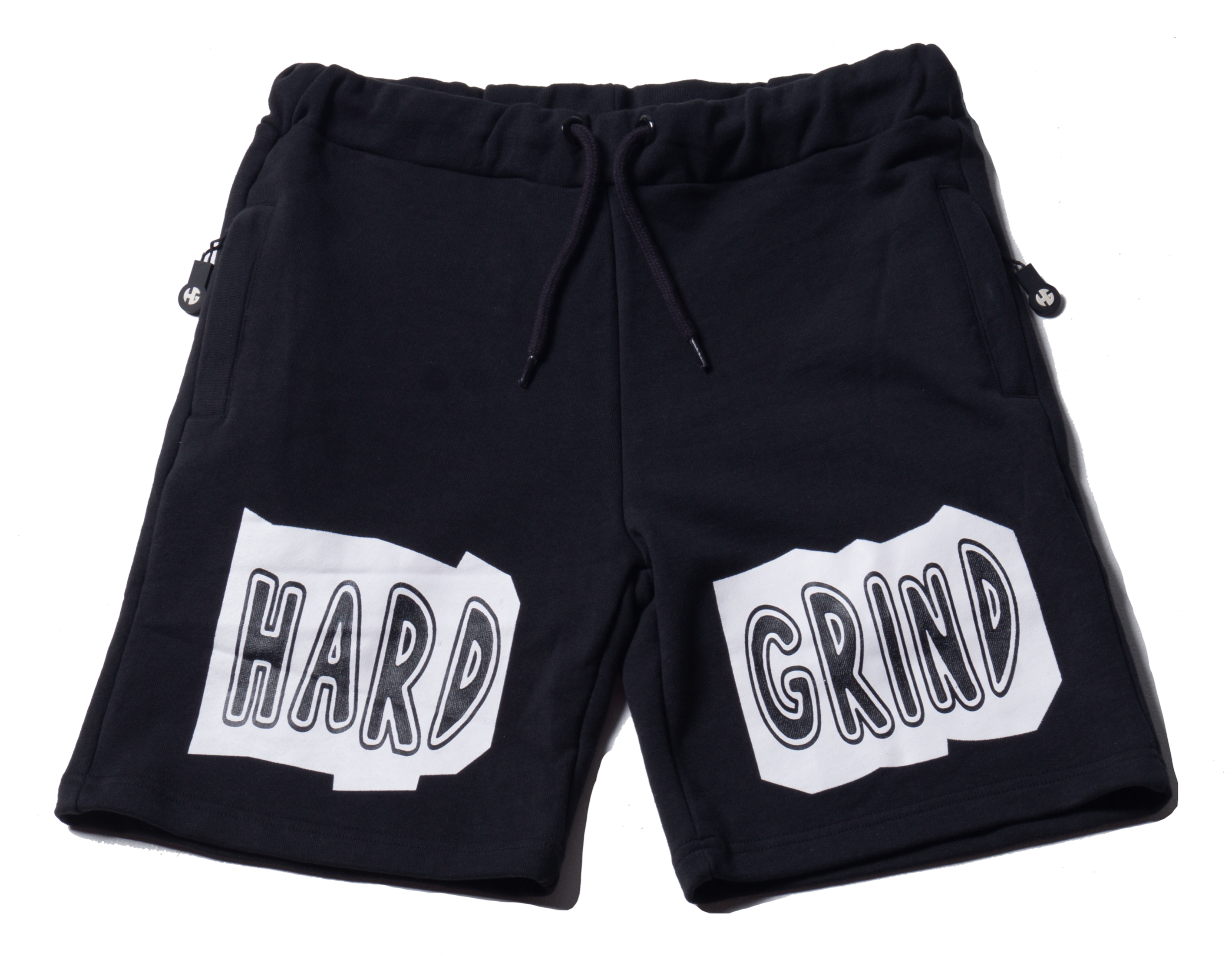 Mens HG Stay Solid Shorts - Black/White