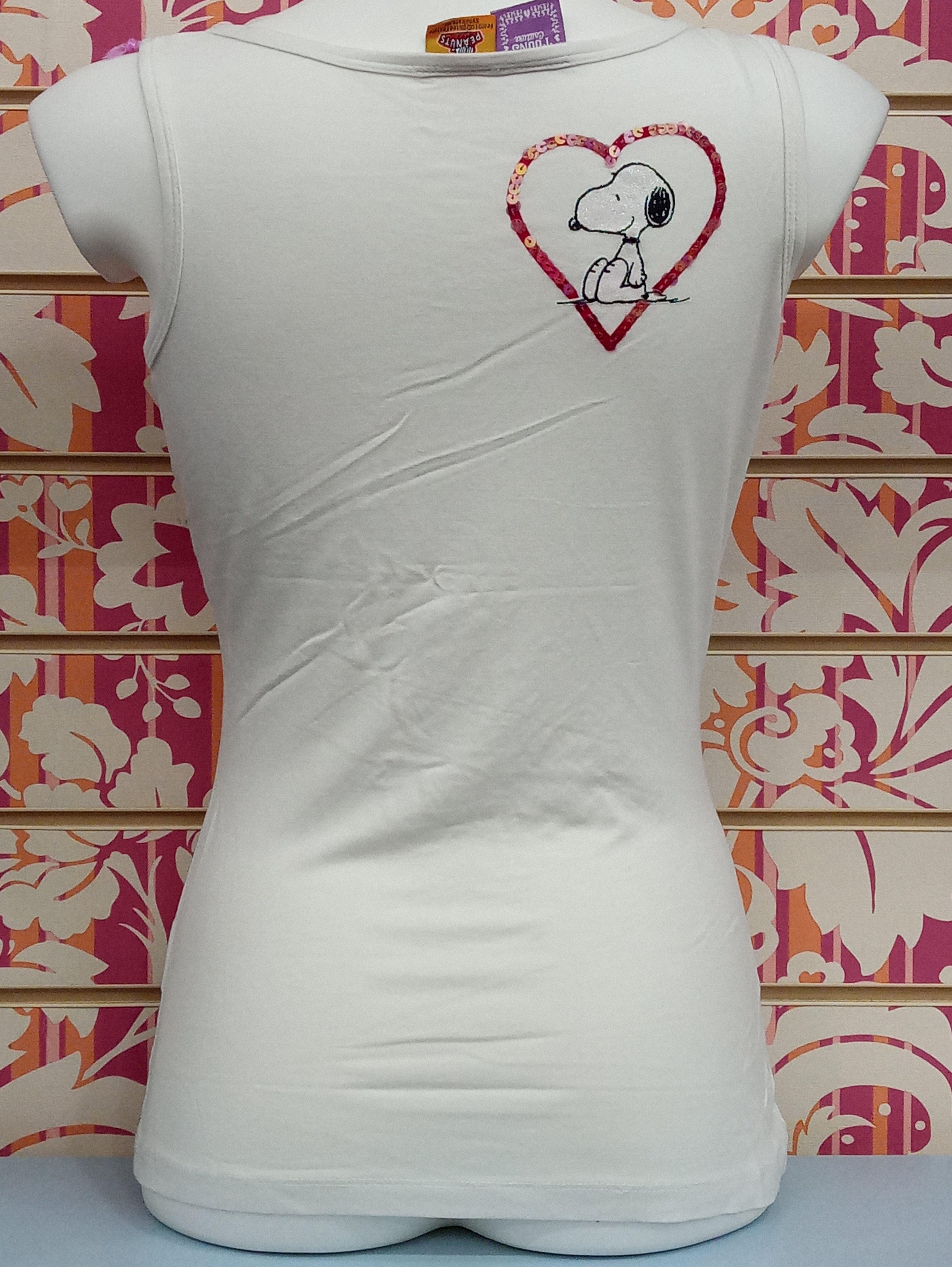 TS582TSW SNOOPY PAILETTES - TOONS T-SHIRT DONNA